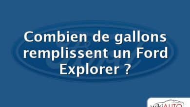 Combien de gallons remplissent un Ford Explorer ?